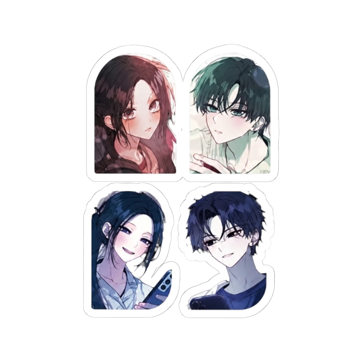 Our Guild Idol Pop-Up - LD Big Sticker Set | Webtoon Merch - alternate angle 2, merchandise